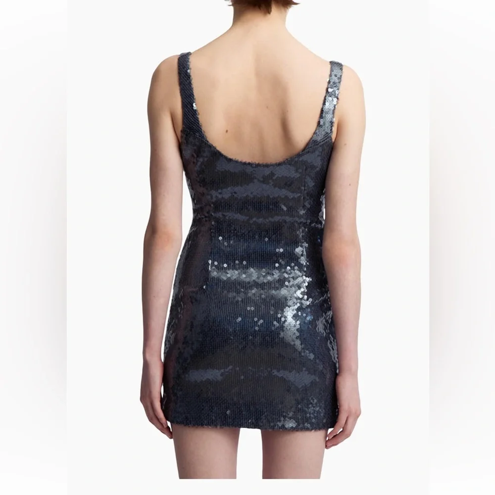 16 Arlington Midnight Blue Sequin mini dress - Picture 5 of 10